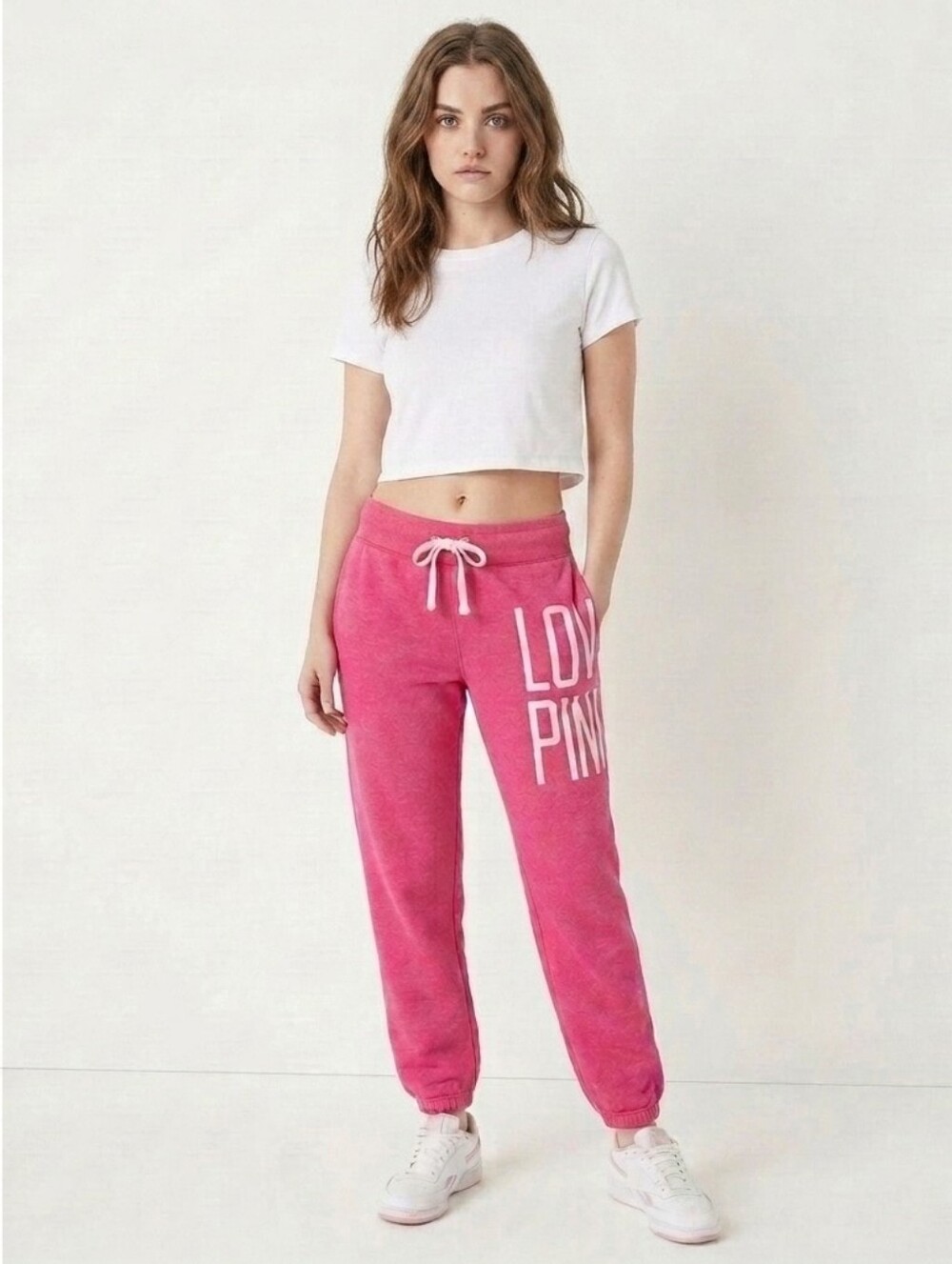 NWT Pink Victoria's Secret Pink Sweat Pants Vintage Y2K SZ XS Love Pink Barbieco